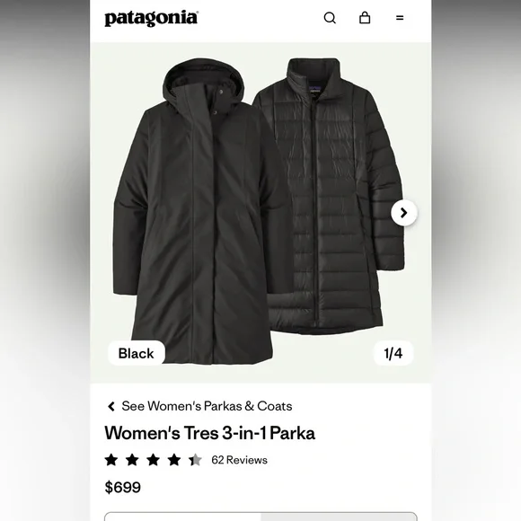Patagonia Tres 3-in-1 Parka - Picture 2 of 11